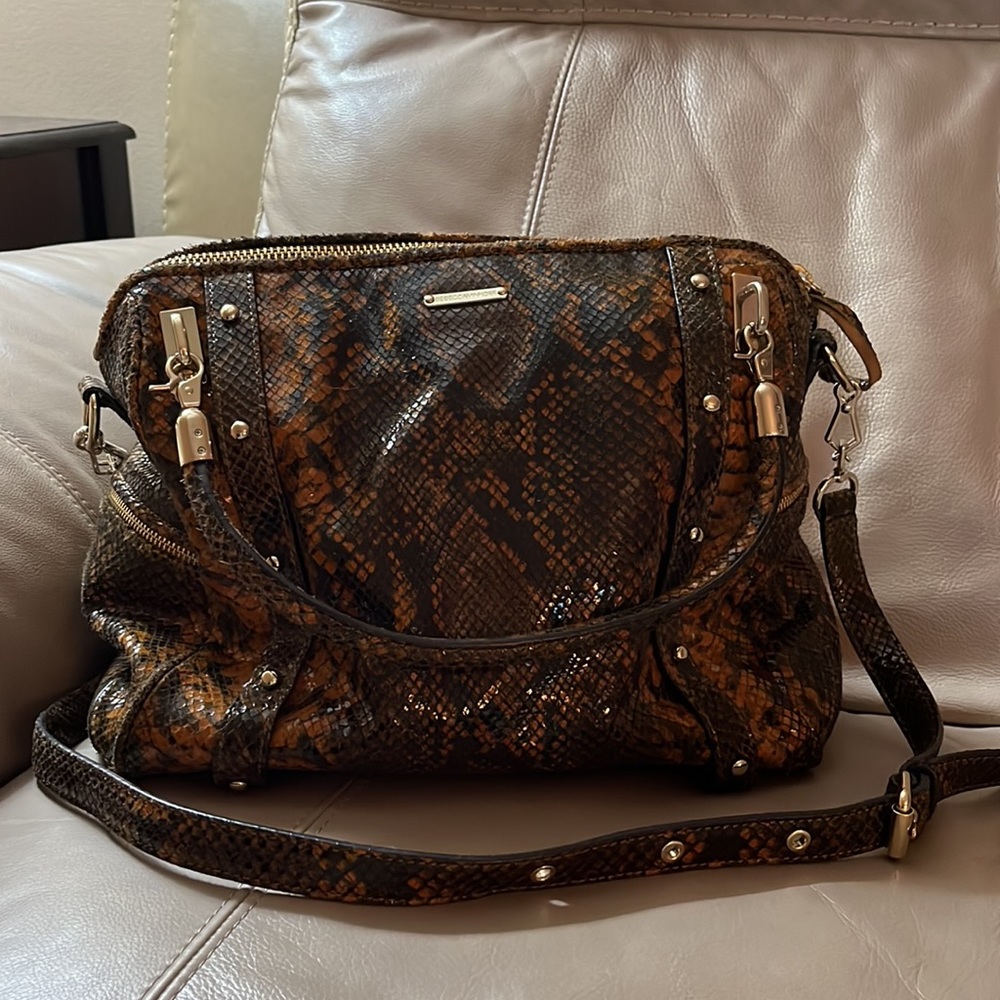 Rebecca Minkoff Leather Python Convertible Bag